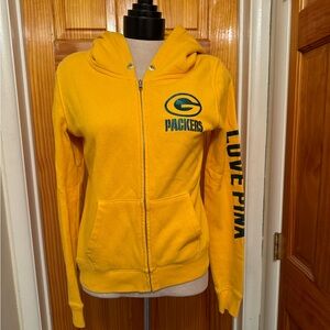 PINK Packers Zipped Sweatshirt With Hood